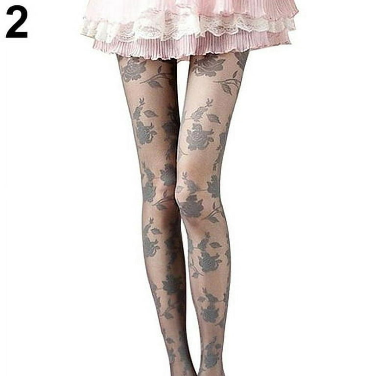 3-pack Floral Fishnet Tights, Patterned Flower Design, Grunge Fairycore  Clothing, All Sizes Plus Pantyhose, Rose Leggings -  Ireland