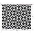 thumbnail image 5 of Black White Triangle Checkered Pattern Shower Curtain 84"x72" ,Bathroom Decorative Shower Curtains Set with 12 Hooks,Modern Waterproof Washable Shower Curtain, 5 of 6
