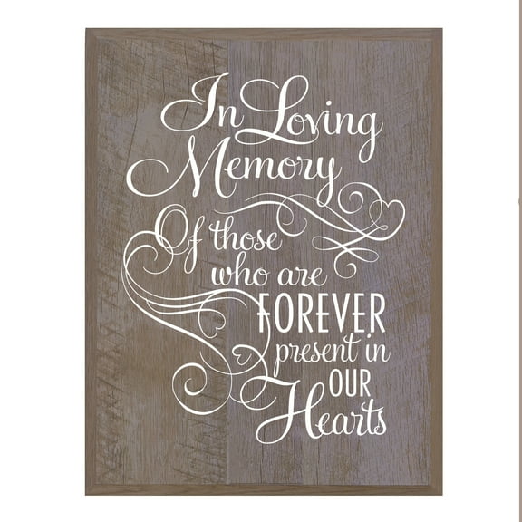 LifeSong Milestones Memorial Sympathy Plaque - In Loving Memory