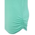 thumbnail image 4 of KOGMO Womens Short Sleeve Solid Basic Tunic Top Tee with Side Shirring, 4 of 7