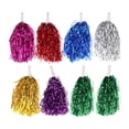thumbnail image 4 of 8 piezas de pompones para animadoras, guirnaldas brillantes con asa (colores variados), 4 of 8