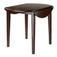 thumbnail image 3 of Winsome Wood Clayton Round Drop Leaf Dining Table, Walnut Finish, 3 of 8