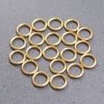 thumbnail image 3 of 20 Pcs Zinc Alloy Open Jump Rings Split Polished Plated Spring Rings Jewelry Making Findings 4.0x28MM (Golden), 3 of 5