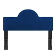 thumbnail image 4 of Pemberly Row Tête de Lit en Velours de Performance King/California King, Bleu Marine, 4 of 7