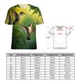 thumbnail image 2 of Flower Hummingbird Women's T-Shirt Short Sleeve T Shirts Tops Tee Ladies Loose T, 2 of 6