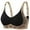 Black, variant on Huesdet Plus Size Bras for Women No Underwire Full Coverage Everyday Bras Comfortable Wireless Padded Bras(Blue,XL)