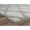 thumbnail image 3 of United Weavers Queensland Cinzia Geometric Shag Runner Rug, Taupe, 2'7" X 7'2", 3 of 6