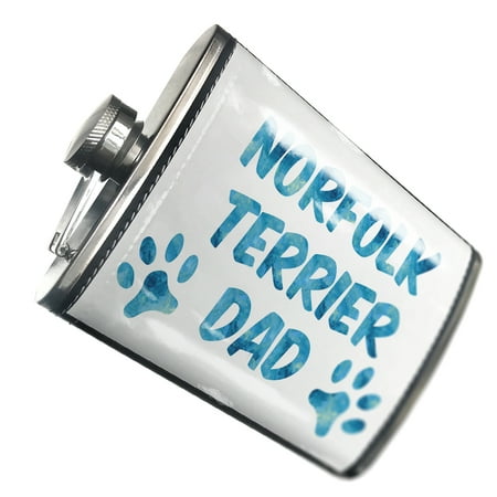 

NEONBLOND Flask Dog & Cat Dad Norfolk Terrier
