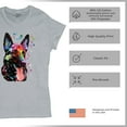thumbnail image 4 of Tee Hunt Dean Russo German Shepherd T-Shirt Colorful Dog Best Friend Women's T-Shirt Tee, Gray, Large, 4 of 5