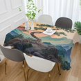thumbnail image 2 of Yayeee Tablecloths 60" x 90" Rectangle Wrinkle Resistant Party Table Cover, Pine Tree at Dawn, 2 of 8
