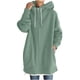 thumbnail image 2 of Puntoco Coat Sudadera con capucha para mujer Cremallera Manga larga Sudaderas Abrigo largo tops con bolsillos Liquidación Puntoco Puntoco-1, 2 of 7