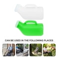 thumbnail image 5 of 1200ml Urinals For Men Plastic Pee Bottles For Men Male Urinals Pee Container Men Portable Urinal For Car Elderly Men Mobility Impaired Pee Container, Reusable Durable 6.2cm Mouth,White,9.1x4.7", 5 of 8