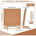 thumbnail image 2 of Pin Board Cork Board 9.7x8.2inch Rectangle Bulletin Display Board Desktop Brooch Cork Display Stands for Brooch Pin Collection Display Office Home and School Decor, 2 of 6