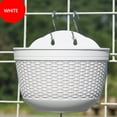 thumbnail image 2 of Piwvid Wall Mounted Plant Hanging Plant Pot, 10 Inch Plastic Planting Hanging Basket Fence Flower Pots Plants Container for Indoor Outdoor Porch Balcony Patio Garden Home Decor, 2 of 2