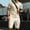 Khaki, variant on BLTIBY Men Summer Sets Outfits 2 Piece Waffle Button down Lapel Shirts and Shorts Tracksuits Soft Resort Wear White XL