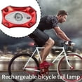 thumbnail image 4 of bedienty Tail Light Hard Light Red Lighting Sign Back Beacon Replacement Safety Warning Lamp Compact Lightweight for Bicycle 1Set, 4 of 6