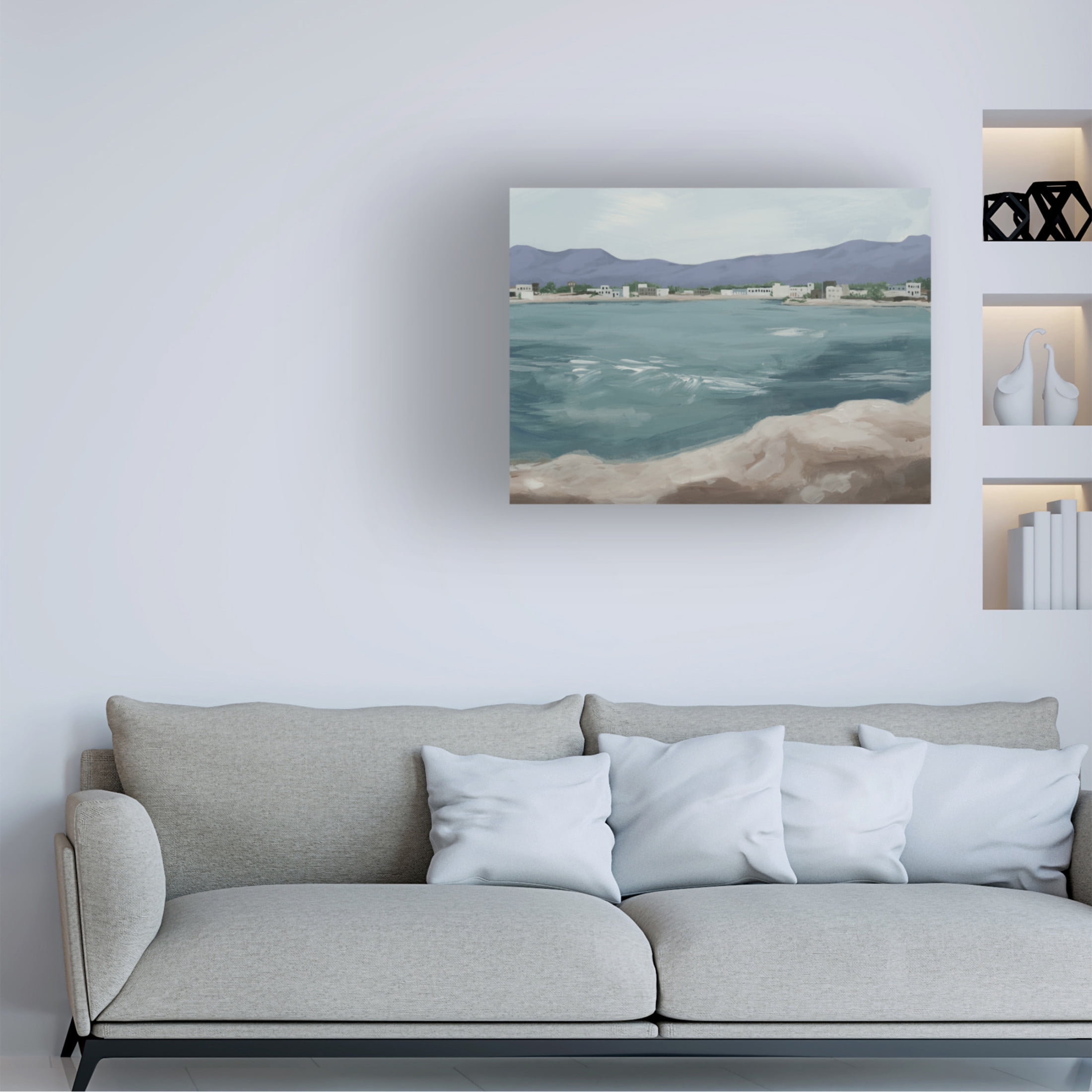 Trademark Fine Art Grace Popp Periwinkle Cove II Canvas Wall Art