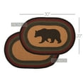thumbnail image 2 of VHC Brands Wyatt Stenciled Bear Jute Rug Oval w/Pad 20x30, 2 of 5