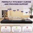 thumbnail image 5 of Cozylore 6 inch Tri Fold Mattress Twin Size Memory Foam Mattress Portable Guest Bed with Washable Cover and Non-Slip Bottom, 75" x 38" x 6", 5 of 8