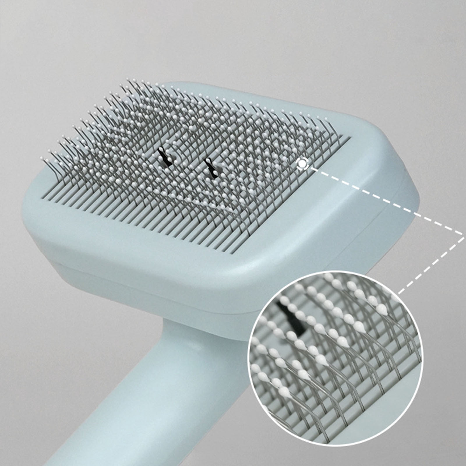 Pet Supplies Cat Puppy Doggie Ion Brush Self Cleaning Gentle Detangling Brush for Short Long Hair with Double Ion Technology