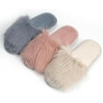 thumbnail image 6 of Pupeez Cozy Chic Fuzzy Slippers for Girl's - Fizzy Hair Top with Faux Fur Body, Comfortable & Relaxing, 6 of 7