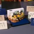 2026 Creative Hogwarts Magic Castle Calendar Sticker With Light 3D Hand ...