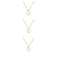 thumbnail image 4 of Collar de cadena de moda joyería de Oro ajustable exquisita Qarigey, 4 of 6