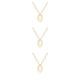 thumbnail image 4 of Collar de cadena de moda joyería de Oro ajustable exquisita Qarigey, 4 of 6
