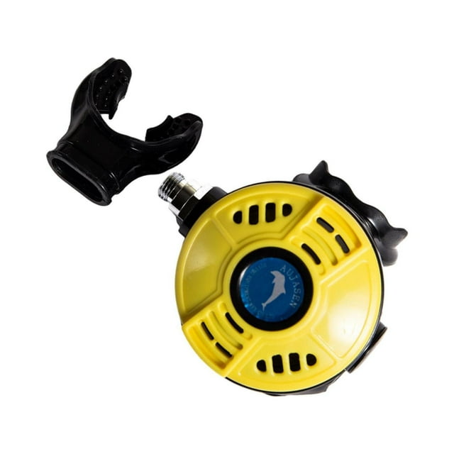 Unatoiry Versatile Diving 2nd Stage Regulator Dive Brass Connector for Water Sports Gear Yellow 8x5cm 1Set