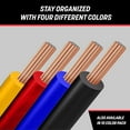 thumbnail image 6 of GS Power 16 Gauge Stranded Copper Clad Aluminum Zip Cord Wire for 12 Volt Automotive Harness Car Audio Hookup Amplifier LED Light Wiring (4 Pack - 100 ft), 6 of 9