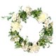thumbnail image 1 of Bewildely Guirnalda de flores artificiales para puerta TureClos, decoración de simulación, de flores para fiesta de boda, adorno para el hogar guirnaldas blanco 40cm Bewildely HA9088-04B, 1 of 6