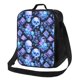 thumbnail image 1 of Disketp Skull blue crystal flower Bolsa Térmica Estampada para Almuerzo, Lonchera para Hombres y Mujeres Adultos, 1 of 7