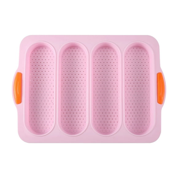 Back to School! mtvxesu Moldes Para Gelatinas, Loaf Pan Set Of 1 with Four Buns French Bread Loaf Pan Bread Pan Non-stick Pan Easy To Release Household Food Baking Breakfast Romantic Dinner Tool