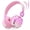 Pink, variant on Owliwise Kids Headphones Wired with Microphone, 85/94dB Volume Limit Headphones for Kids, Stereo Sound Foldable Headset for School/Tablet, Pink