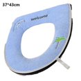 thumbnail image 2 of Toilet Seat Mat, Bathroom Soft Padded Warm Cloth Toilet Seat Mat, 2 of 5