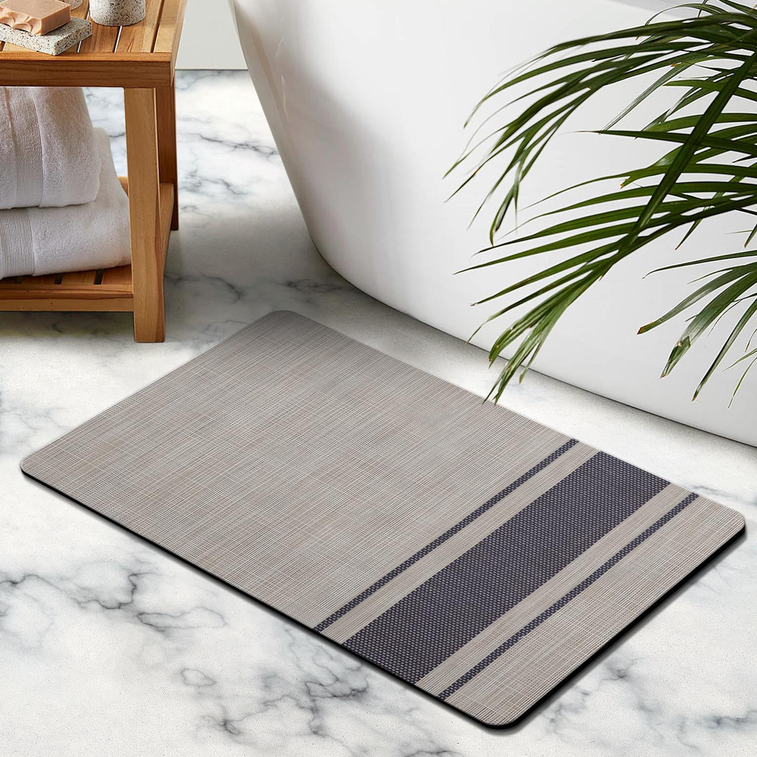 Ultimate Comfort 20x32 in Luxury Bath Mat - Non-Slip, Quick-Drying, Machine-Washable Rug for Tub, Shower, and Bathroom