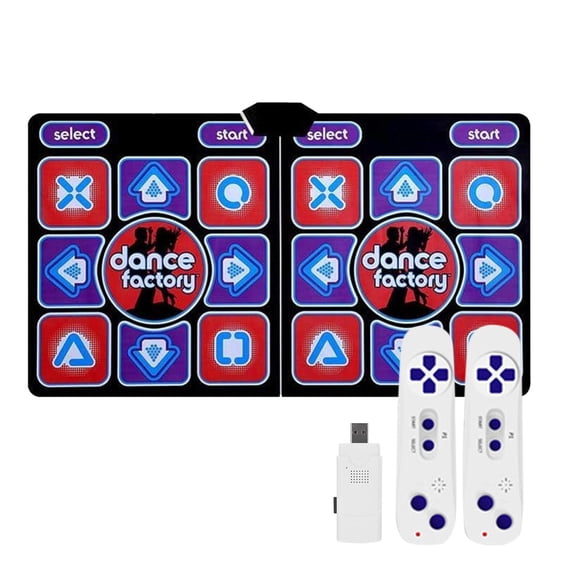 Alfombrilla De Baile Inalámbrica Doble, Almohadillas De Ejercicio Plegables Para Ordenador, Máquina De Baile Somatosensorial, Cojín Para Pérdida De Peso, Manta De Juego Para Correr Methold EL015821-00