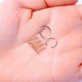 thumbnail image 2 of BodyJ4You 6PCS Nose Rings Studs Hoop 20G Stainless Steel Rose Goldtone Bone Pin Body Piercing Jewelry (0.8mm), 2 of 6