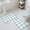 Blue, variant on Grey Plaid Bath Mat 3 Piece Bathroom Rug Set, Spring Summer Farmhouse Buffalo Checkered Non Slip Bath Rug Contour Mat and Toilet Lid Cover, Absorbent Shower Mats Soft Bath Rugs and Mats Sets