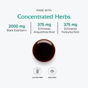 Vitanica Immune Tonic, Black Elderberry 2000mg, Echinacea, Immune Support, Non-GMO, Vegetarian, 4 Ounce (Packaging May Vary)