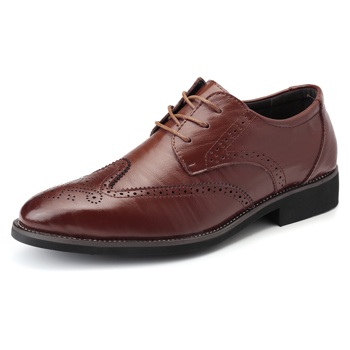 AU Men's Oxfords Leather Business Shoes Casual Dress Formal Wedding ...