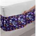 thumbnail image 2 of Animals Bed Skirt, Sleeping Seal Deer Donkey Camel Zebra Bear Kangaroo Walrus Elephant, Elastic Bedskirt Dust Ruffle Wrap Around for Bedding Decor, 4 Sizes, Indigo Multicolor, by Ambesonne, 2 of 2