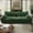 Green, variant on 2-Seater Modular Sectional Sofa, Comfy Loveseat with Throw, Deep Seat Memory Foam Small Couches for Small Space, Living Room Apartment, Dark Grey