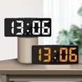 thumbnail image 4 of Bgsha LED Digital Clock Smart LED Mirror Alarm Clock with Voice Activation Temperature, 4 of 10