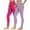 Hot Pink+Light Purple, variant on GERsome 2 Pack Leggings for Women High Waisted Full Length Tummy Control Yoga Pants with Pockets Workout Cycling Tights S-3XL