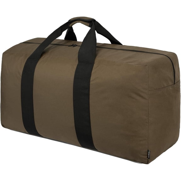 Duffle Bag for Travel - 100L Duffel Bag for Men Gear Bag for Storage Foldable Weekender Bag for Overnight Camping - Khaki