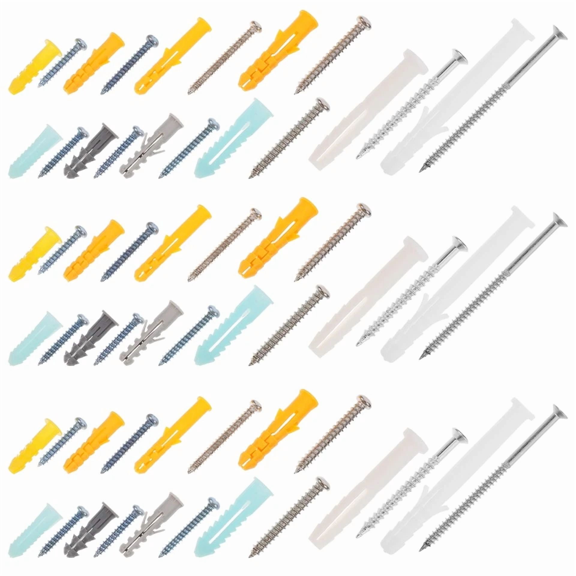 CIRCLE- Drywall Anchor Set Self Tapping Screws Metal Screws Screw Assortment Kit