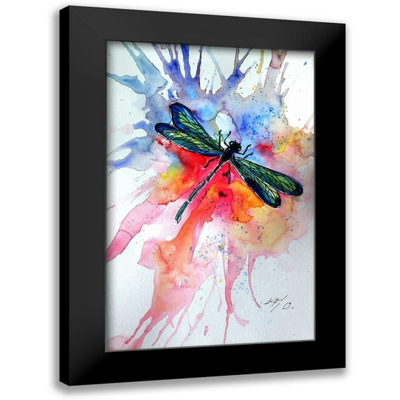 Kovacs, Anna Brigite 17x24 Black Modern Framed Museum Art Print Titled - Dragonfly II