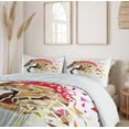 thumbnail image 6 of Ambesonne Animal Duvet Cover Set, Abstract Art Wild Horse, Queen, Tan Red Brown, 6 of 6