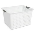 thumbnail image 3 of Sterilite Deep Ultra Nesting Plastic Storage Basket Tote, White (12 Pack), 3 of 11